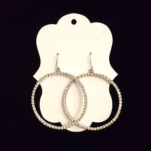 Rhinestone Hoop Earring
